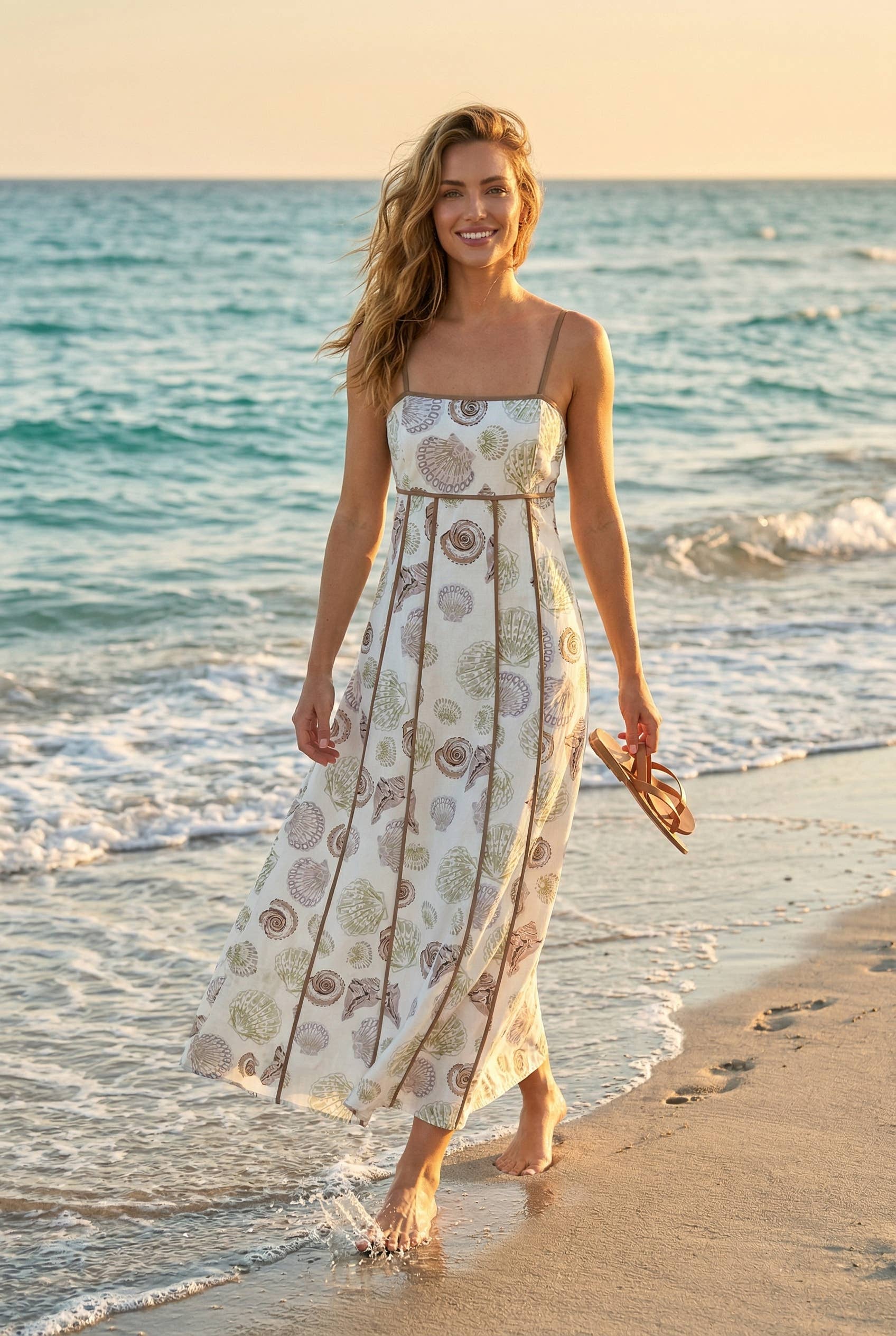 Kelsey seashell maxi dress