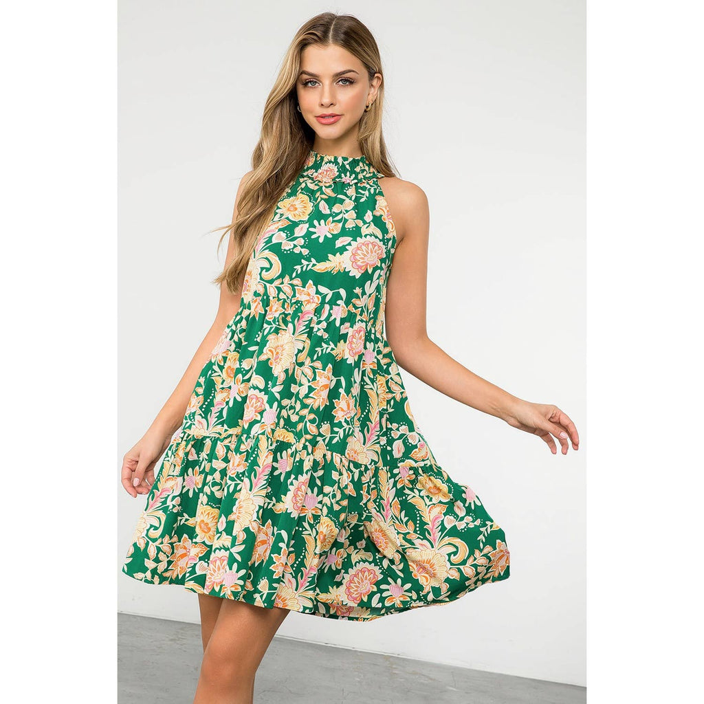 Halter Floral Dress