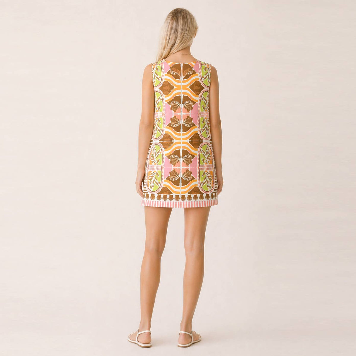 Mosaic Shift Mini Dress