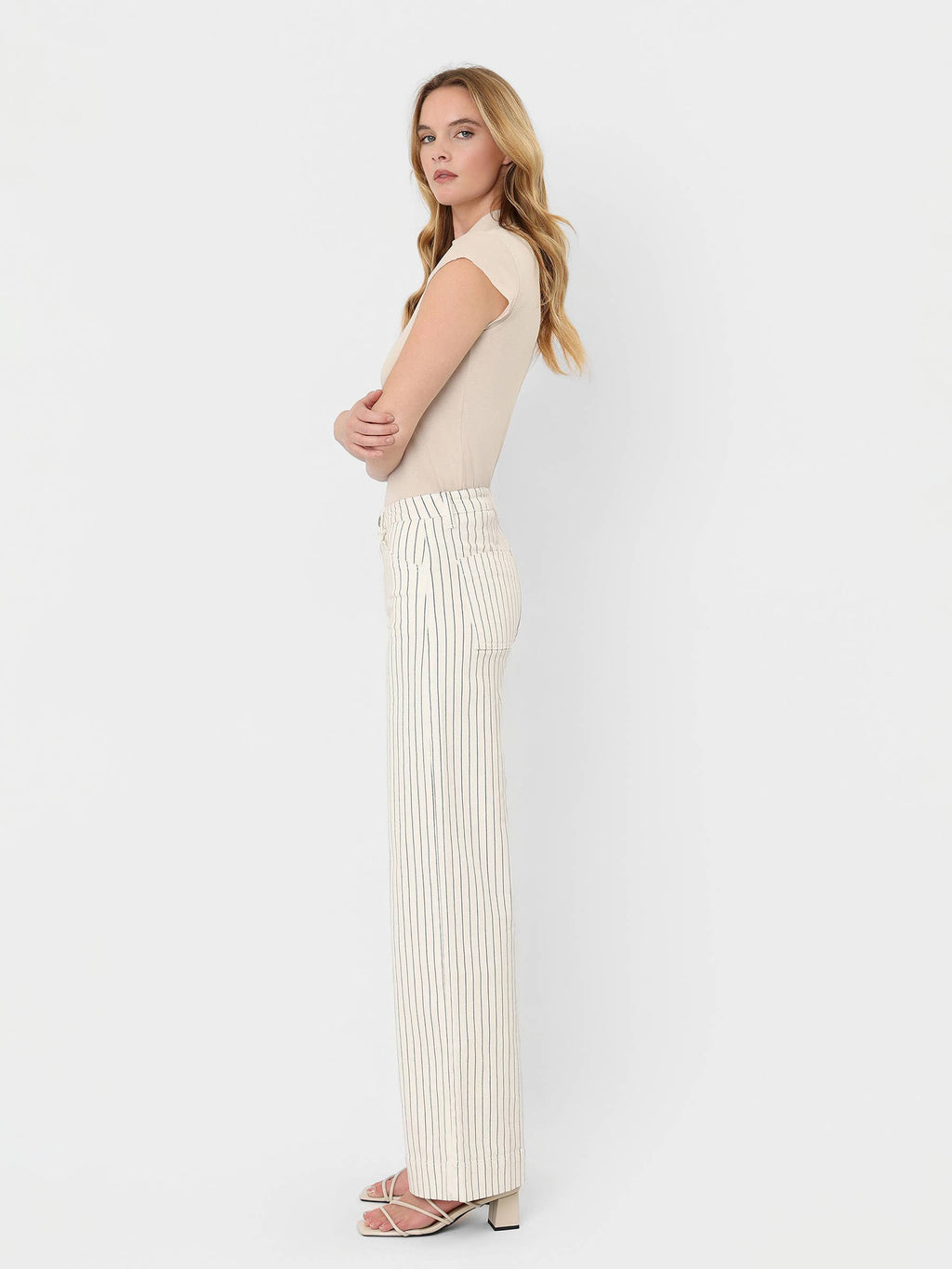 Full Length Stripe Wide Leg