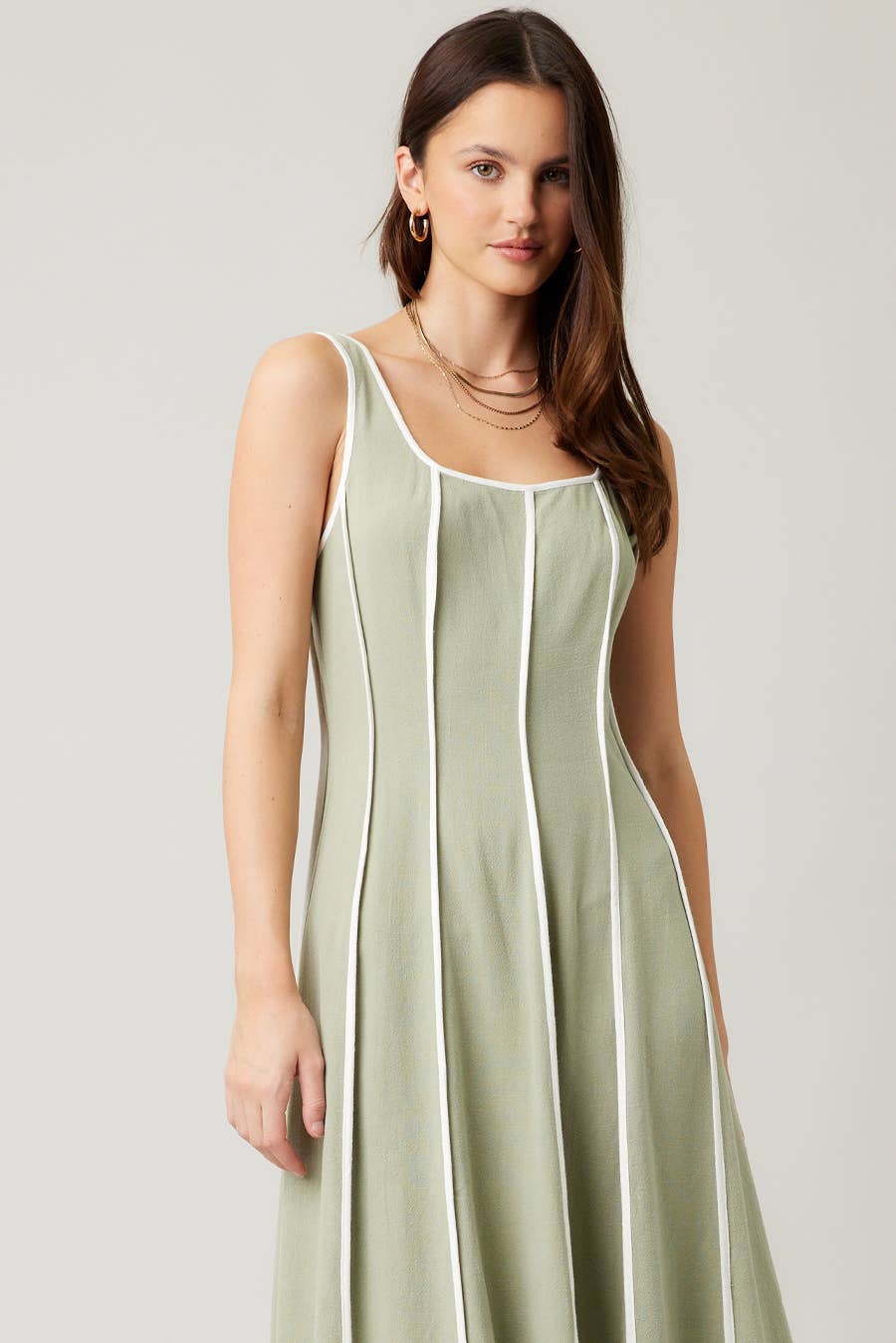 Linen Midi Dress