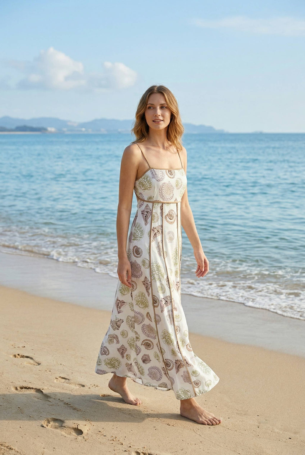 Kelsey seashell maxi dress