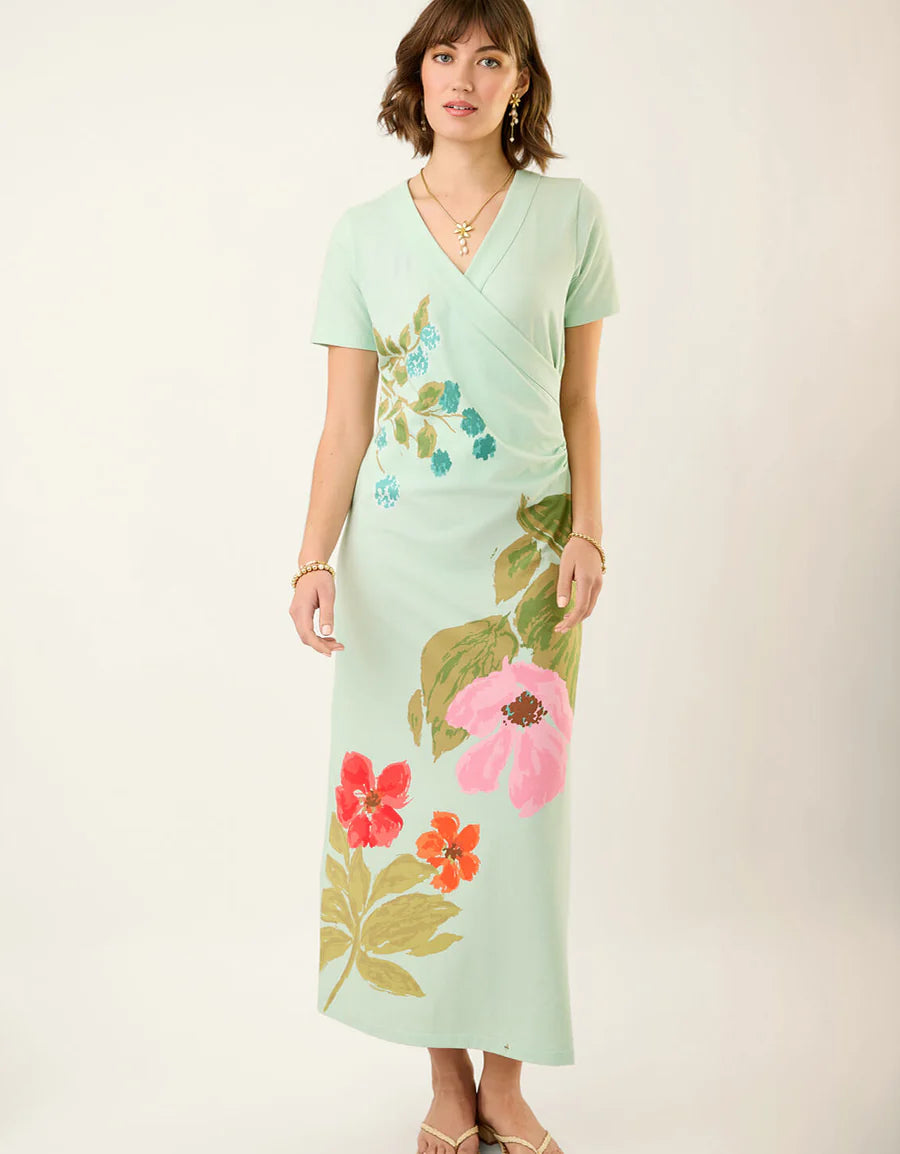 Junetta Midi Dress Seawall Blooms
