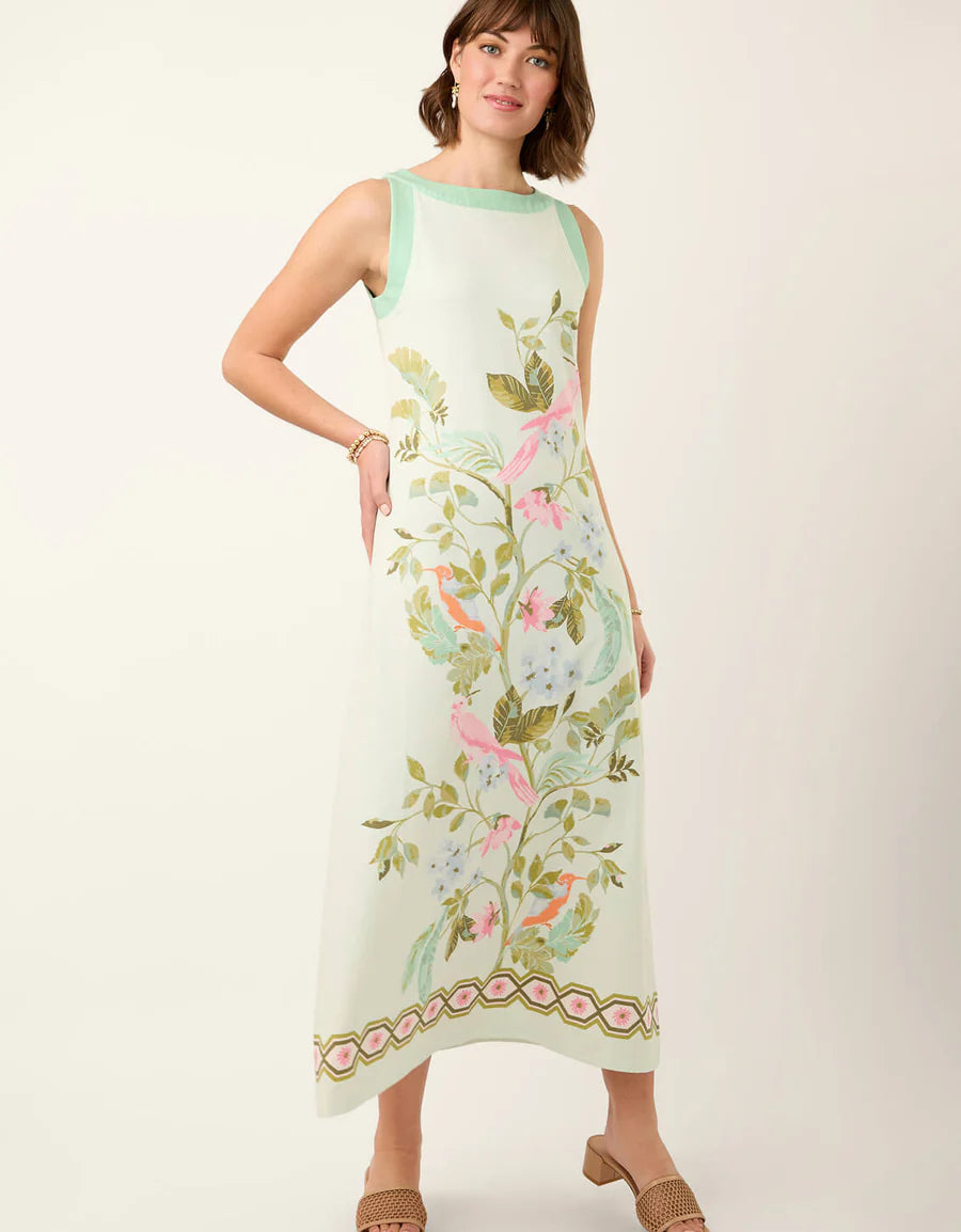 Madolyn Midi Dress Seawall Birds