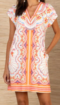 V-Neck Matte Jersey Dress