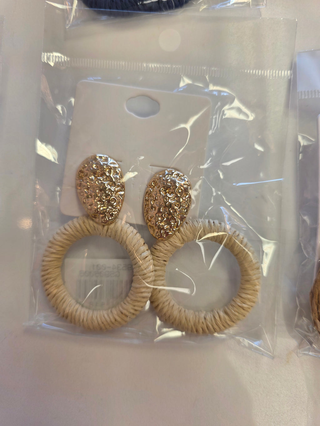 Wicker Hoop Earrings