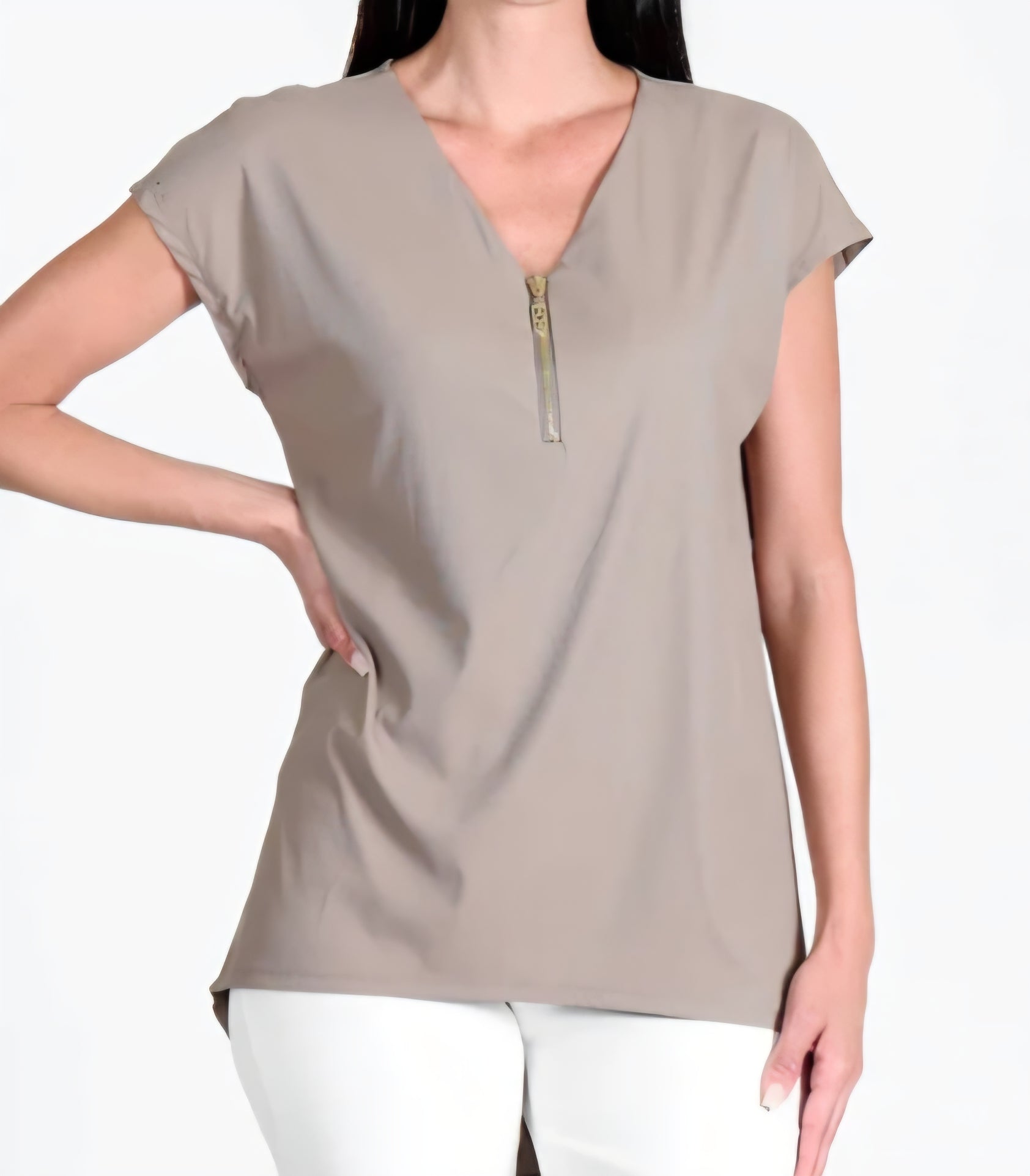 Reena Top with Zipper