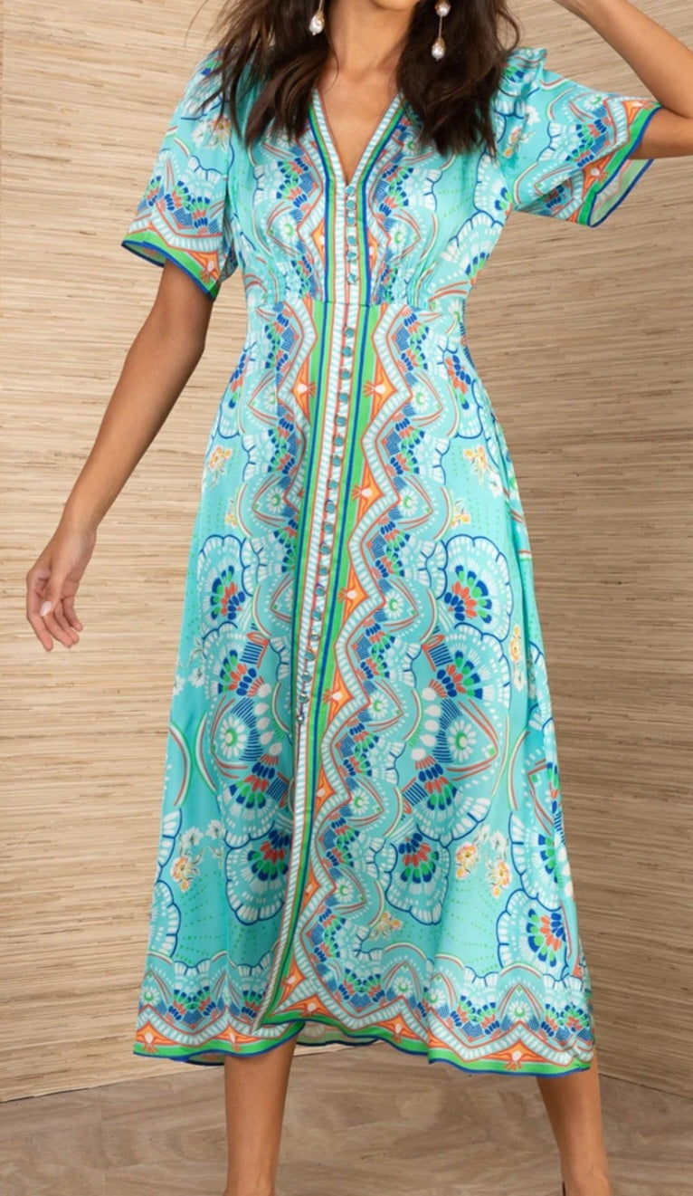 Turq. Midi Dress