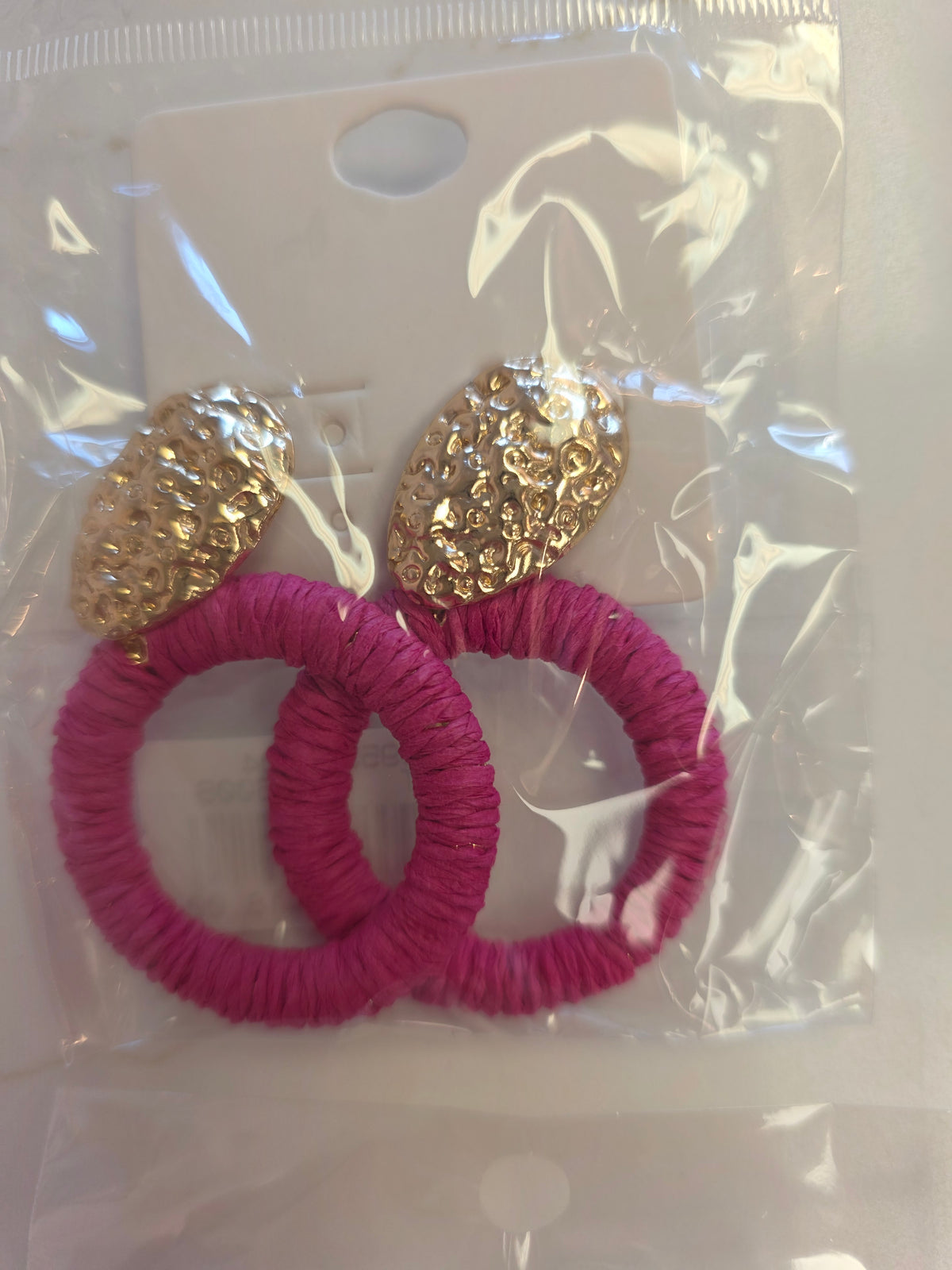 Wicker Hoop Earrings