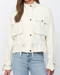Ecru Draw waist Jacket