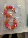 Coral Wicker Hoops