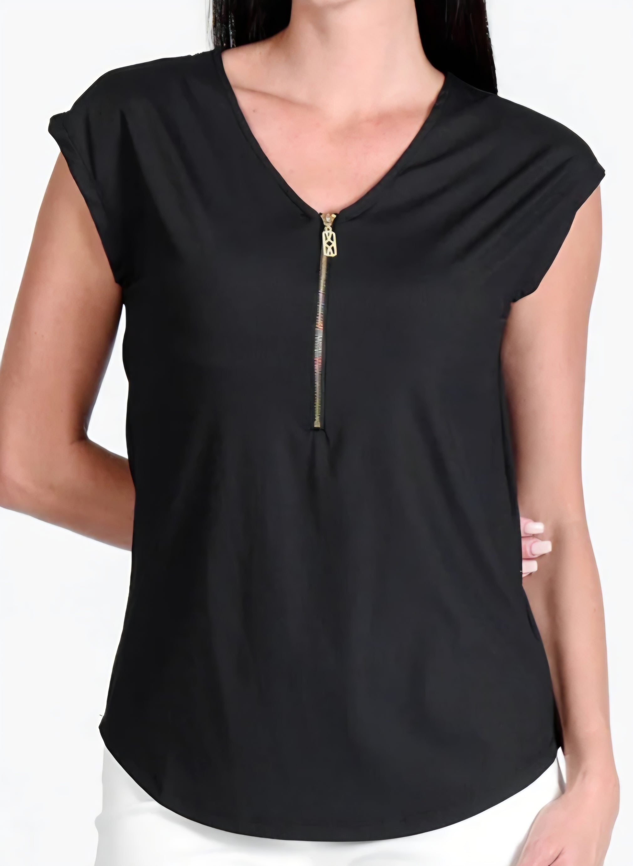 Reena Top with Zipper