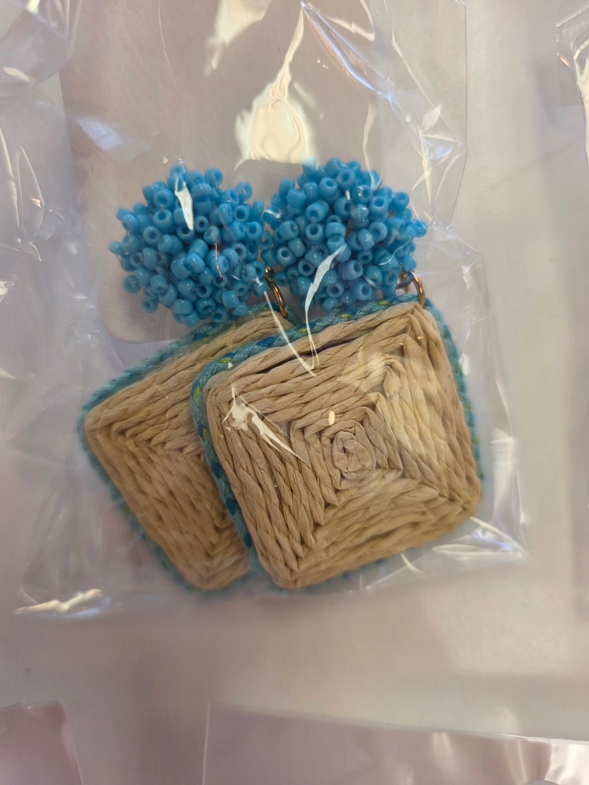 Beaded wicker Earrings