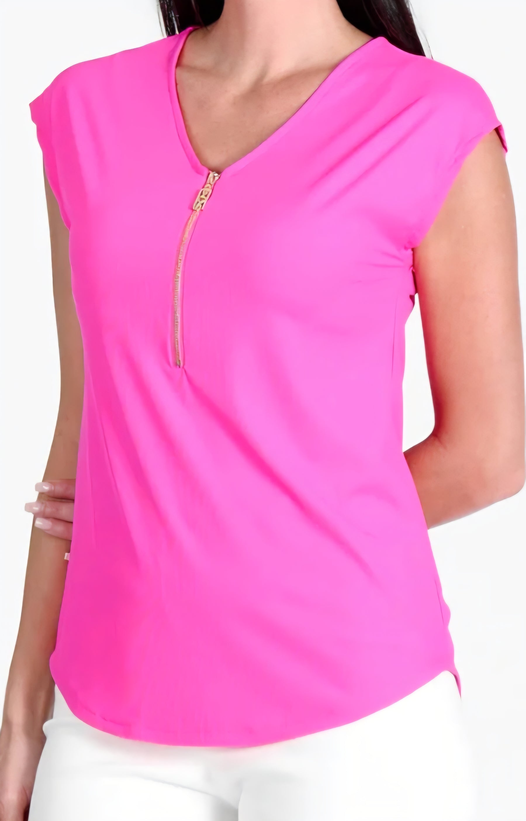 Reena Top with Zipper