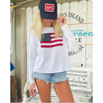 Teresa American Flag Sweater